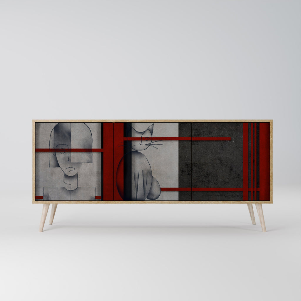 GRAY FIGURES 3-türiges Sideboard in Eichenoptik