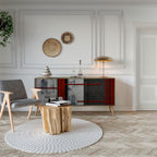 GRAY FIGURES Sideboard mit 3 Türen in Eiche-Optik