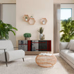 GRAY FIGURES Sideboard mit 3 Türen in Eiche-Optik