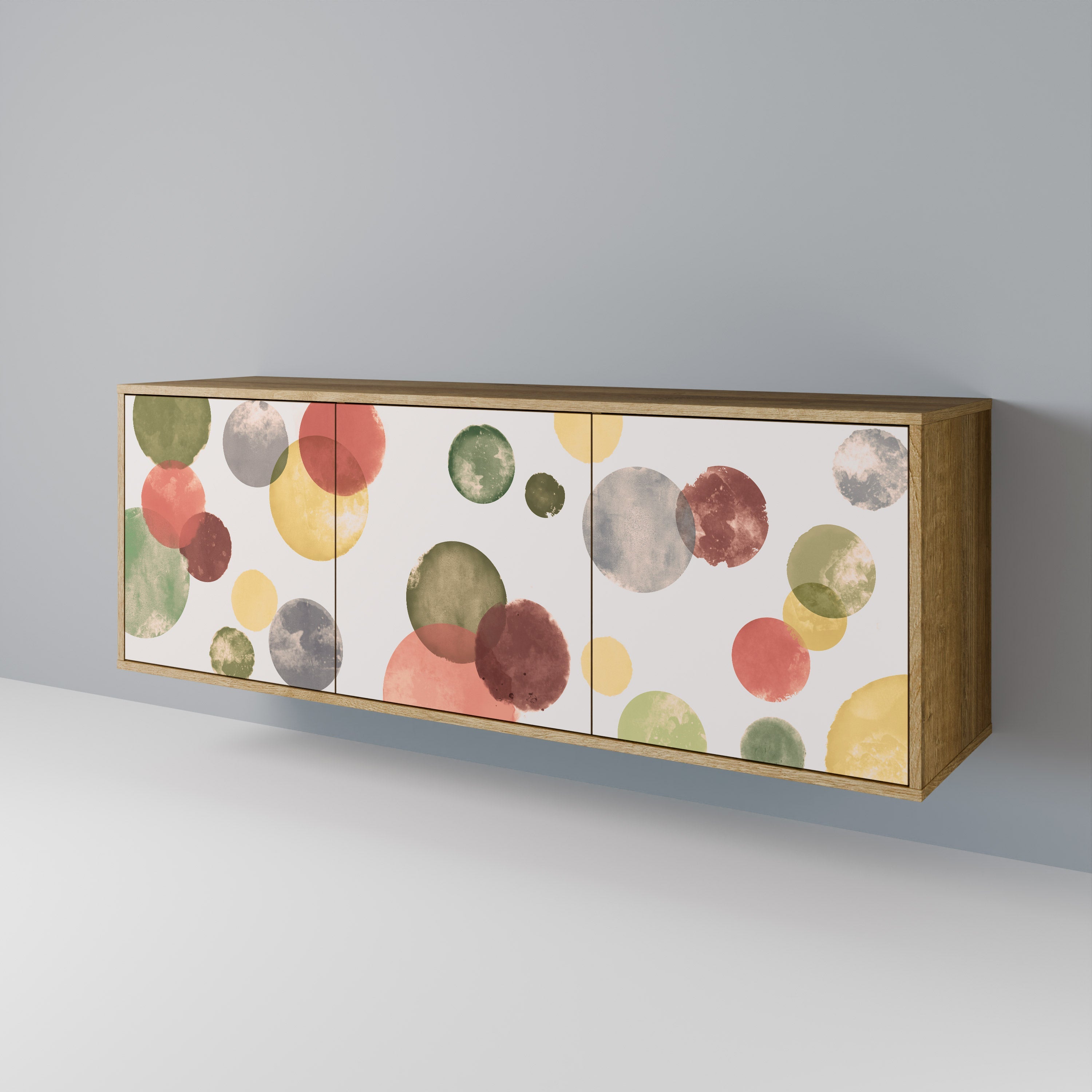 FLEETING HAPPINESS 3-türiges Sideboard in Eichenoptik
