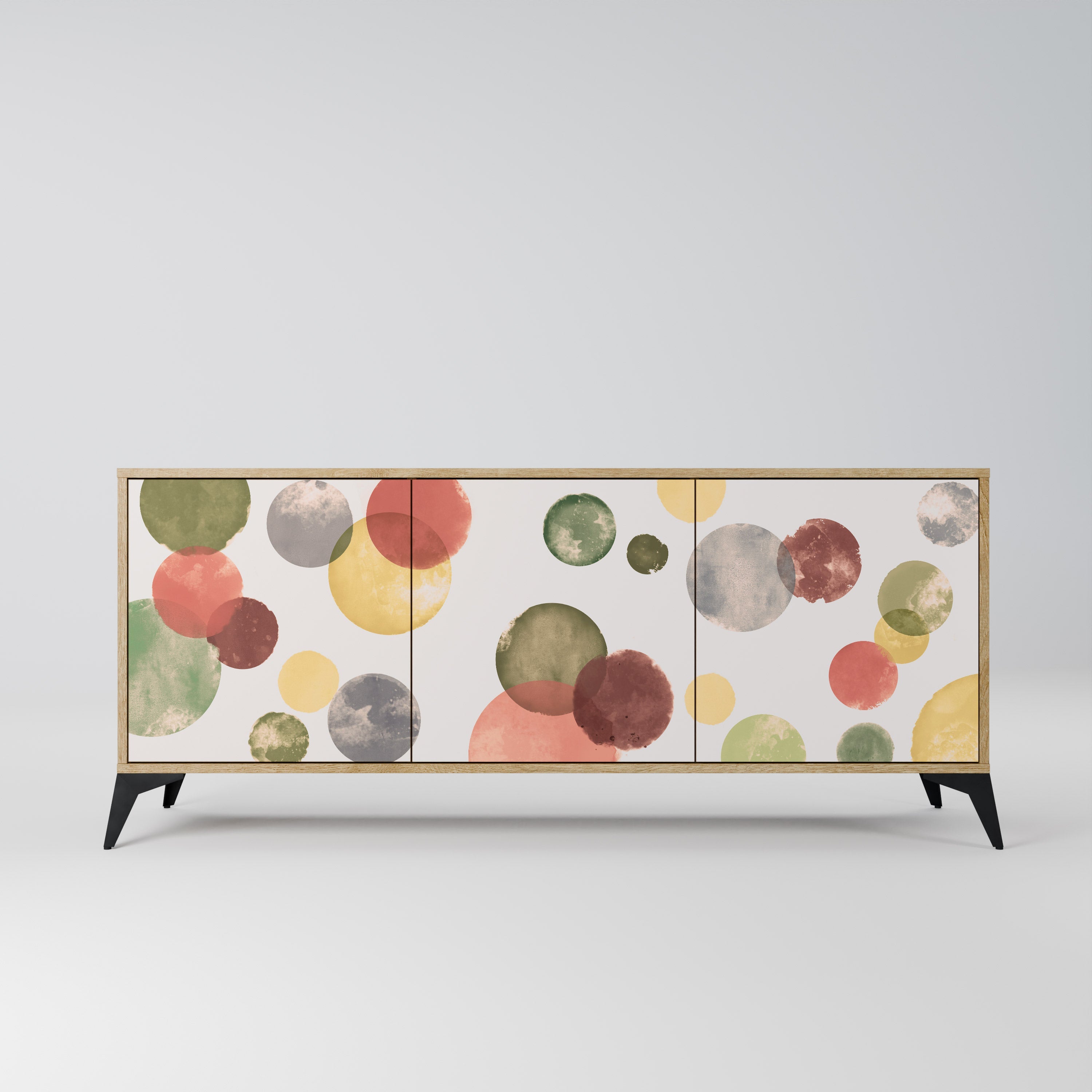 FLEETING HAPPINESS 3-türiges Sideboard in Eichenoptik