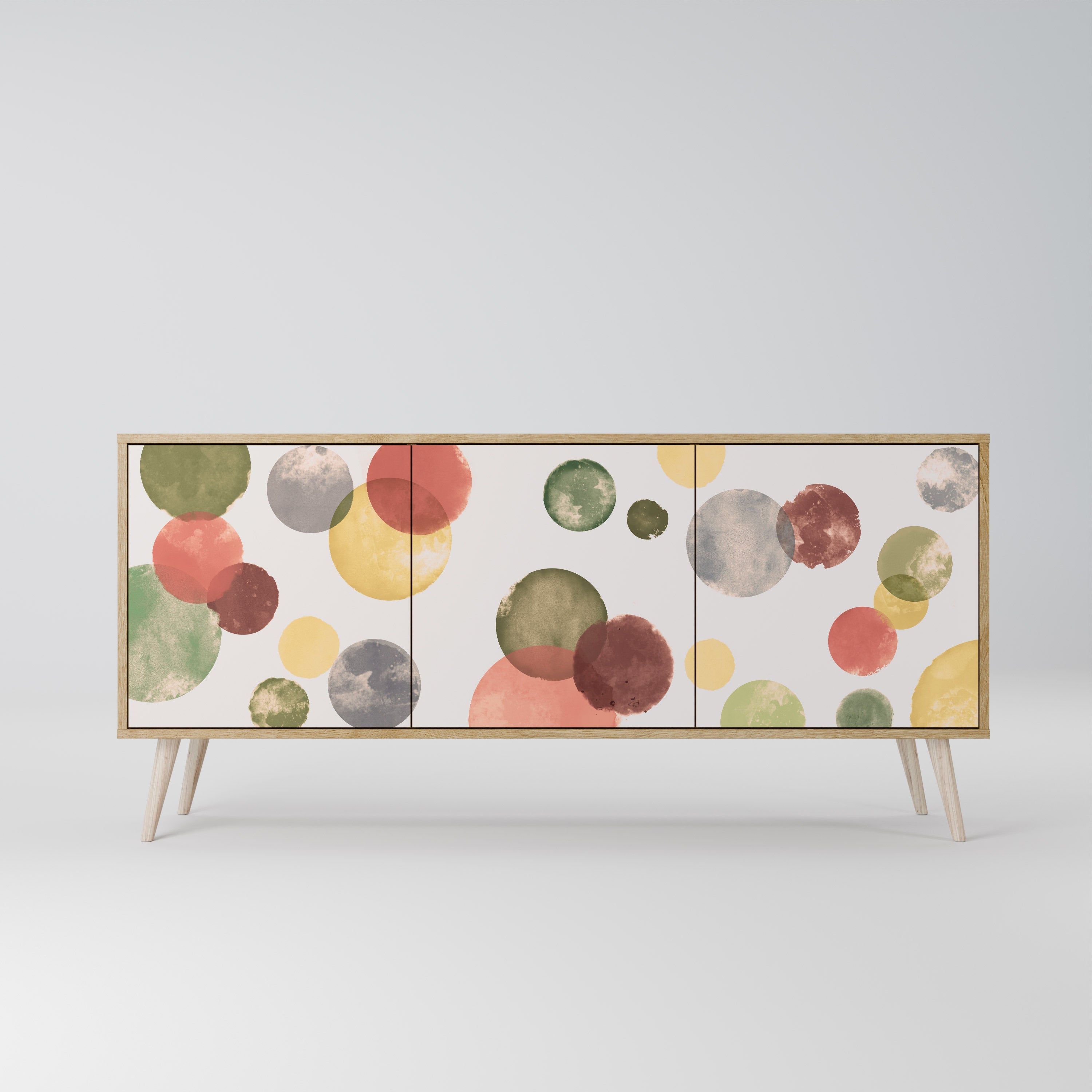 FLEETING HAPPINESS 3-türiges Sideboard in Eichenoptik