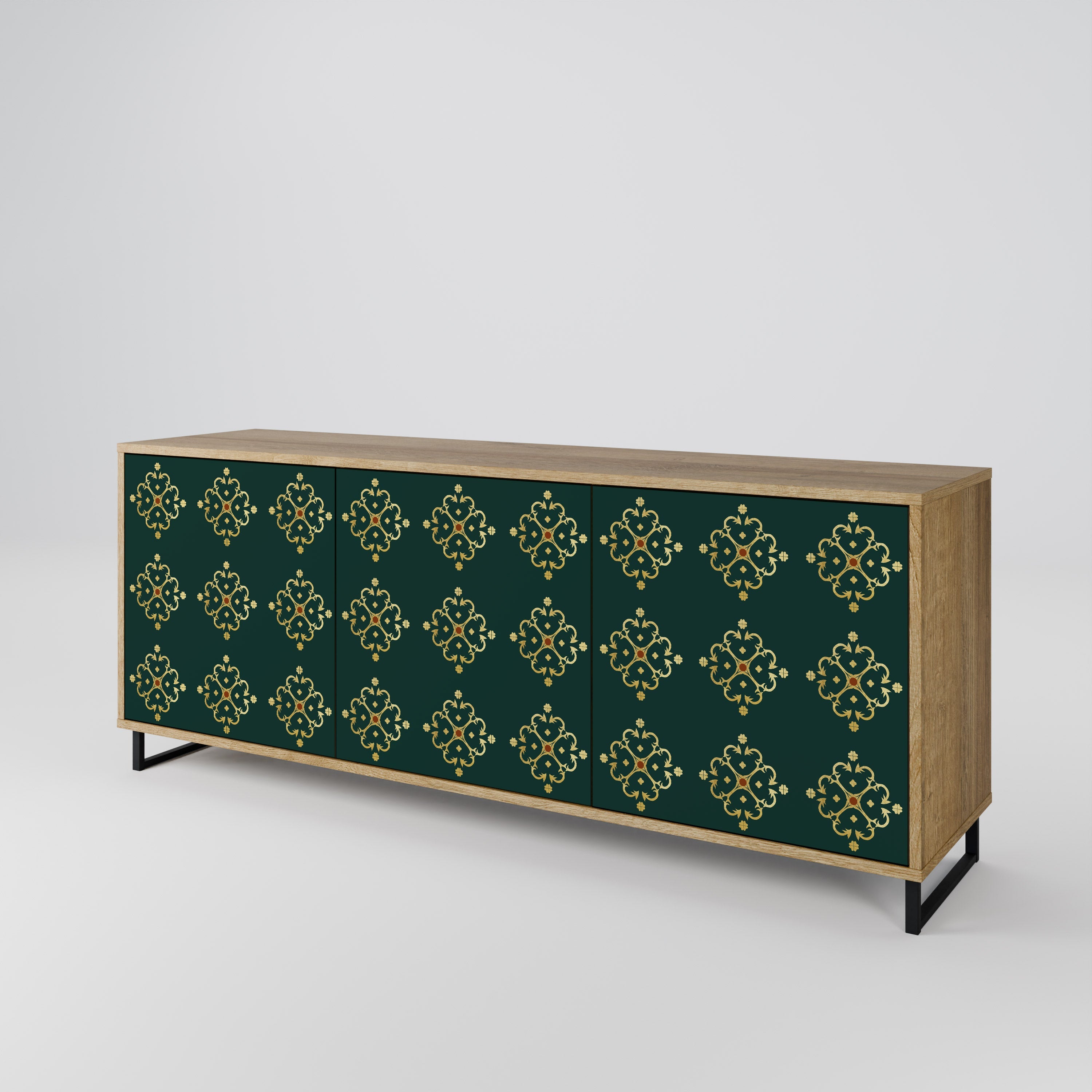 ROYAL MEDALLION 3-türiges Sideboard in Eichenoptik