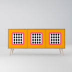 TEARS IN HEAVEN Sideboard mit 3 Türen in Eiche-Optik