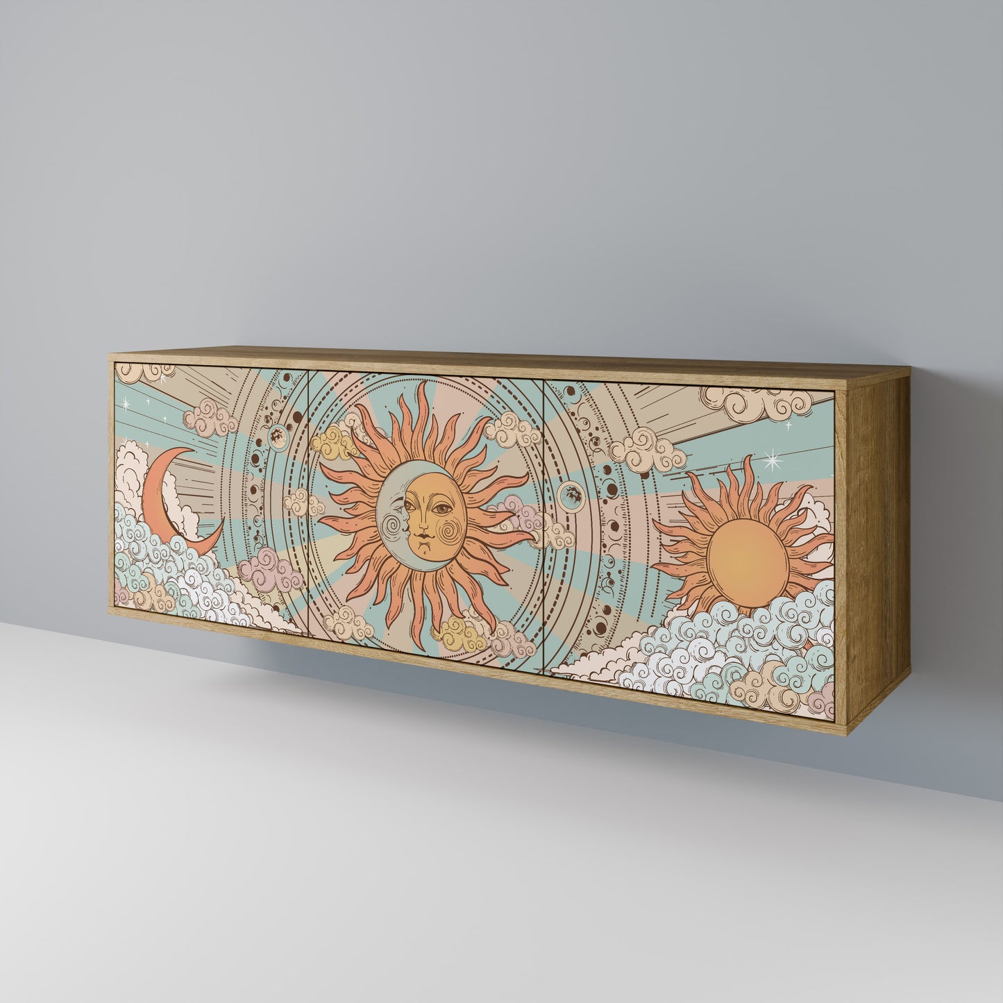 MYSTICAL STRUCTURE 3-türiges Sideboard