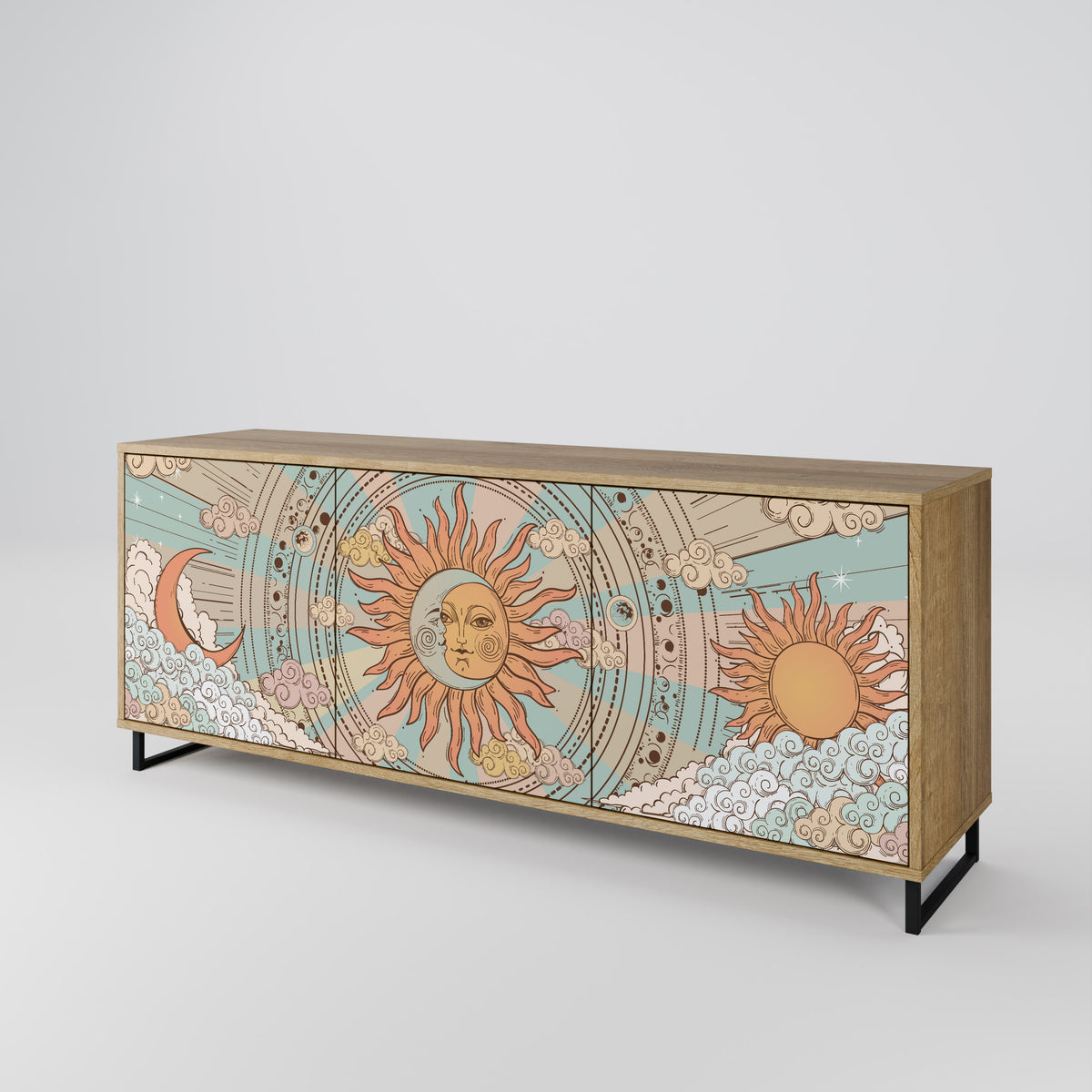 MYSTICAL STRUCTURE 3-türiges Sideboard