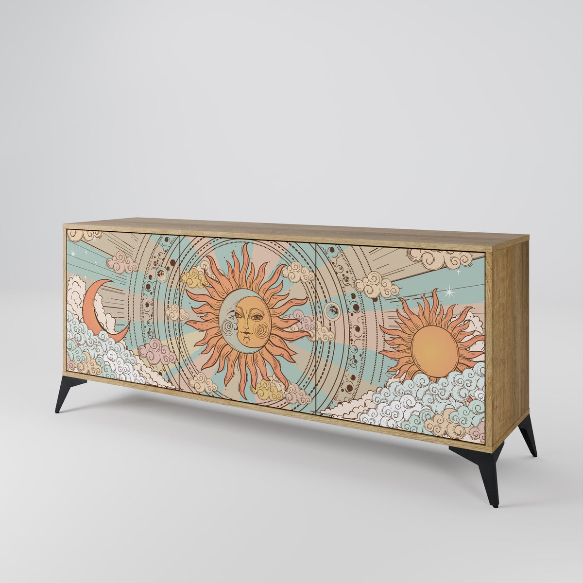 MYSTICAL STRUCTURE 3-türiges Sideboard