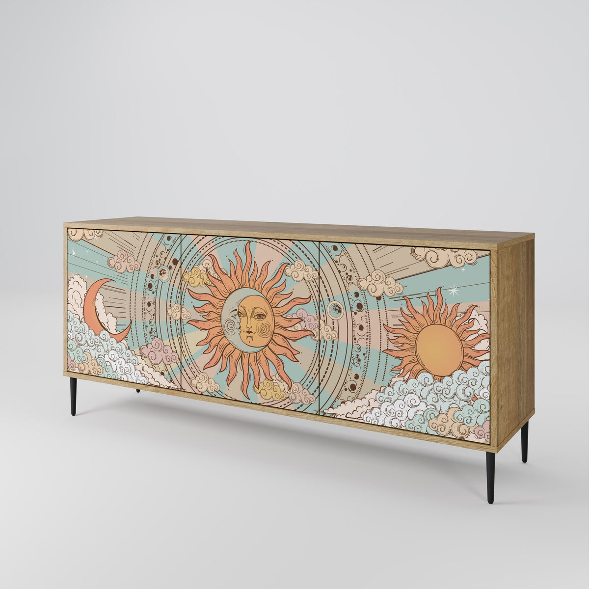 MYSTICAL STRUCTURE 3-türiges Sideboard