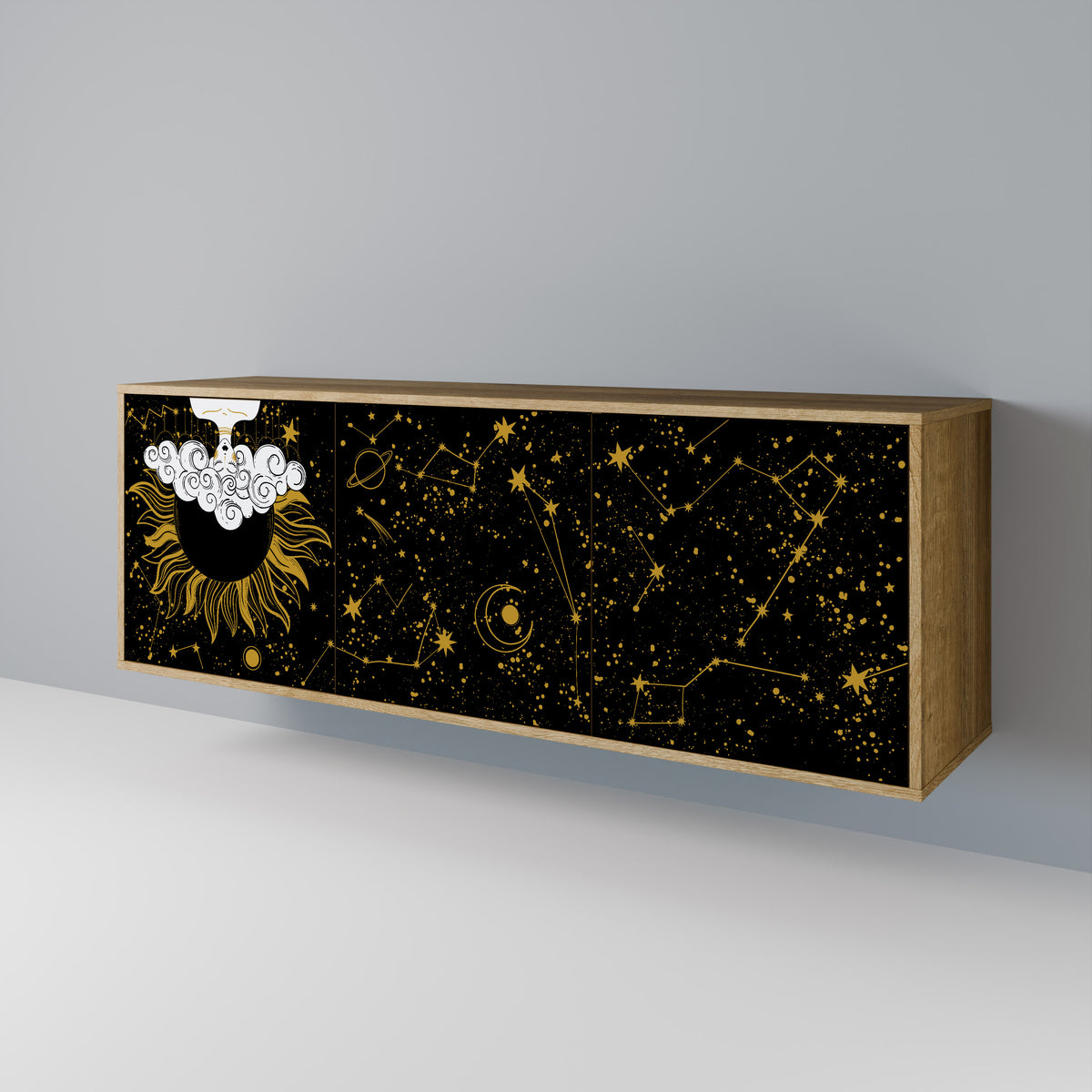 STELLAR CONSTELLATIONS 3-türiges Sideboard