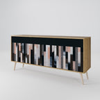 COLLAGE OF RECTANGLES 3-Door Sideboard