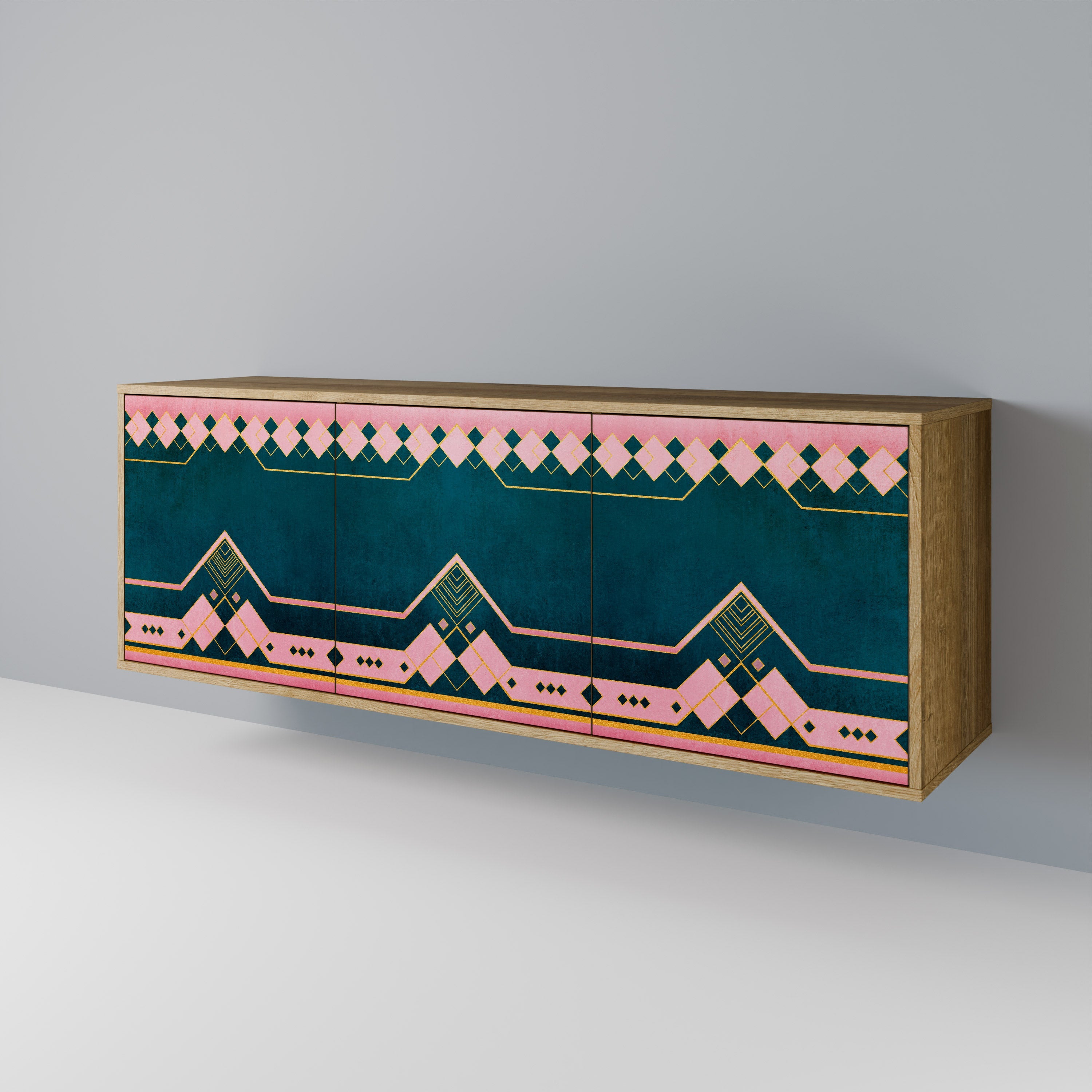 ROYAL COMPOSITION 3-türiges Sideboard in Eichenoptik