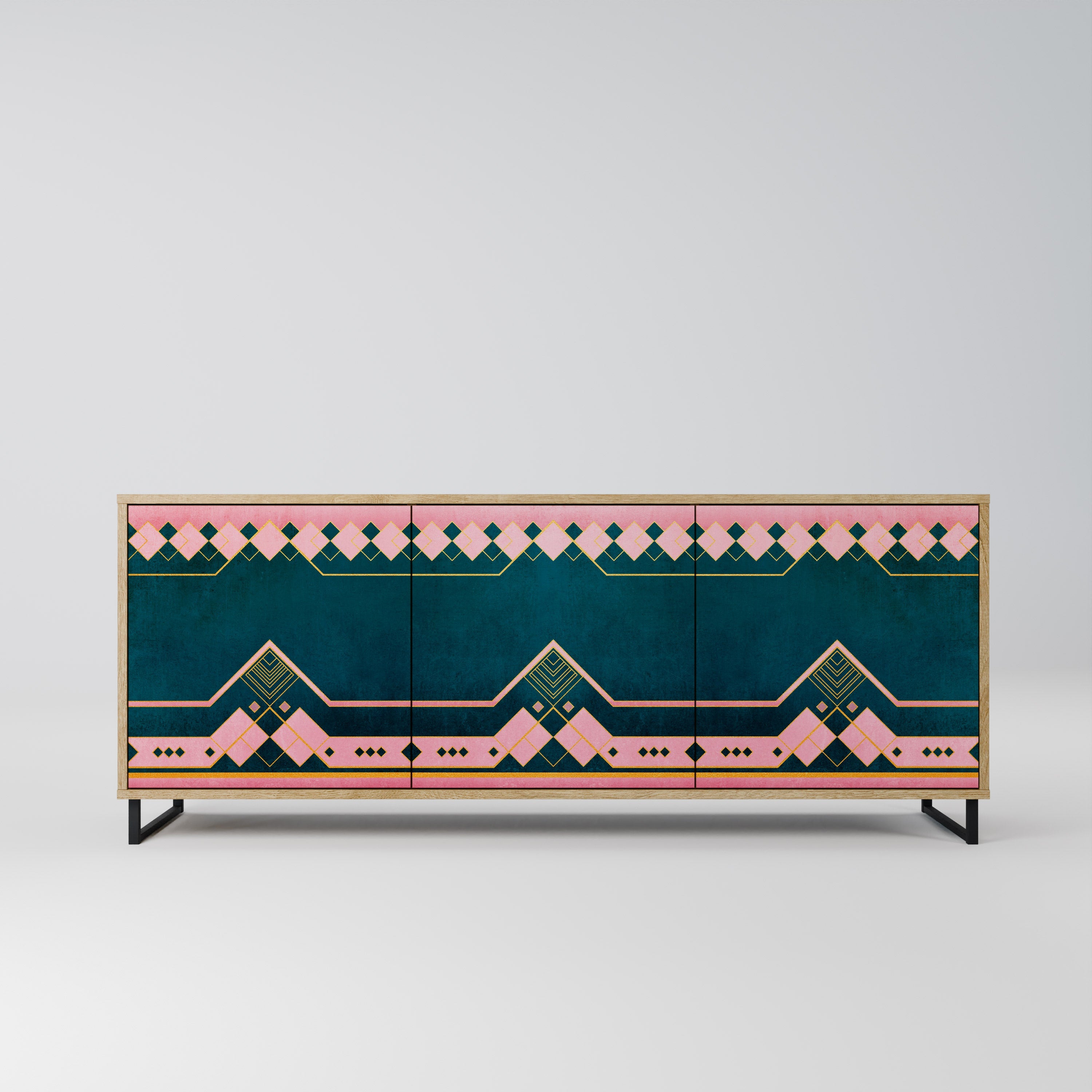 ROYAL COMPOSITION 3-türiges Sideboard in Eichenoptik