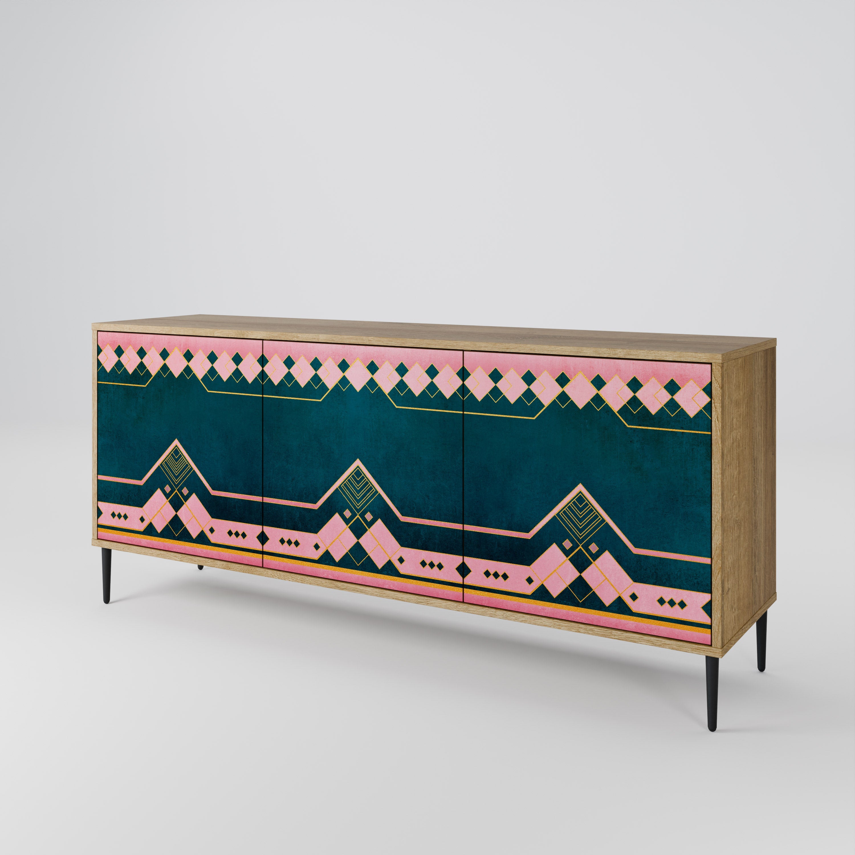 ROYAL COMPOSITION 3-türiges Sideboard in Eichenoptik