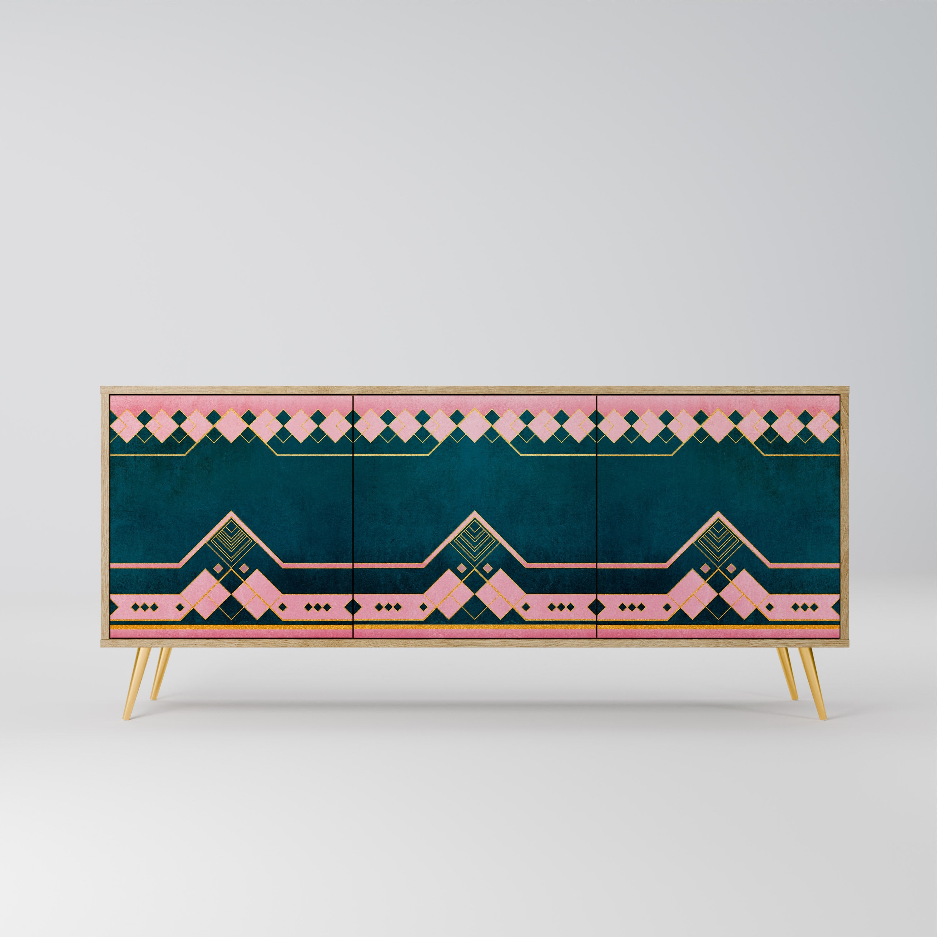 ROYAL COMPOSITION 3-türiges Sideboard in Eichenoptik