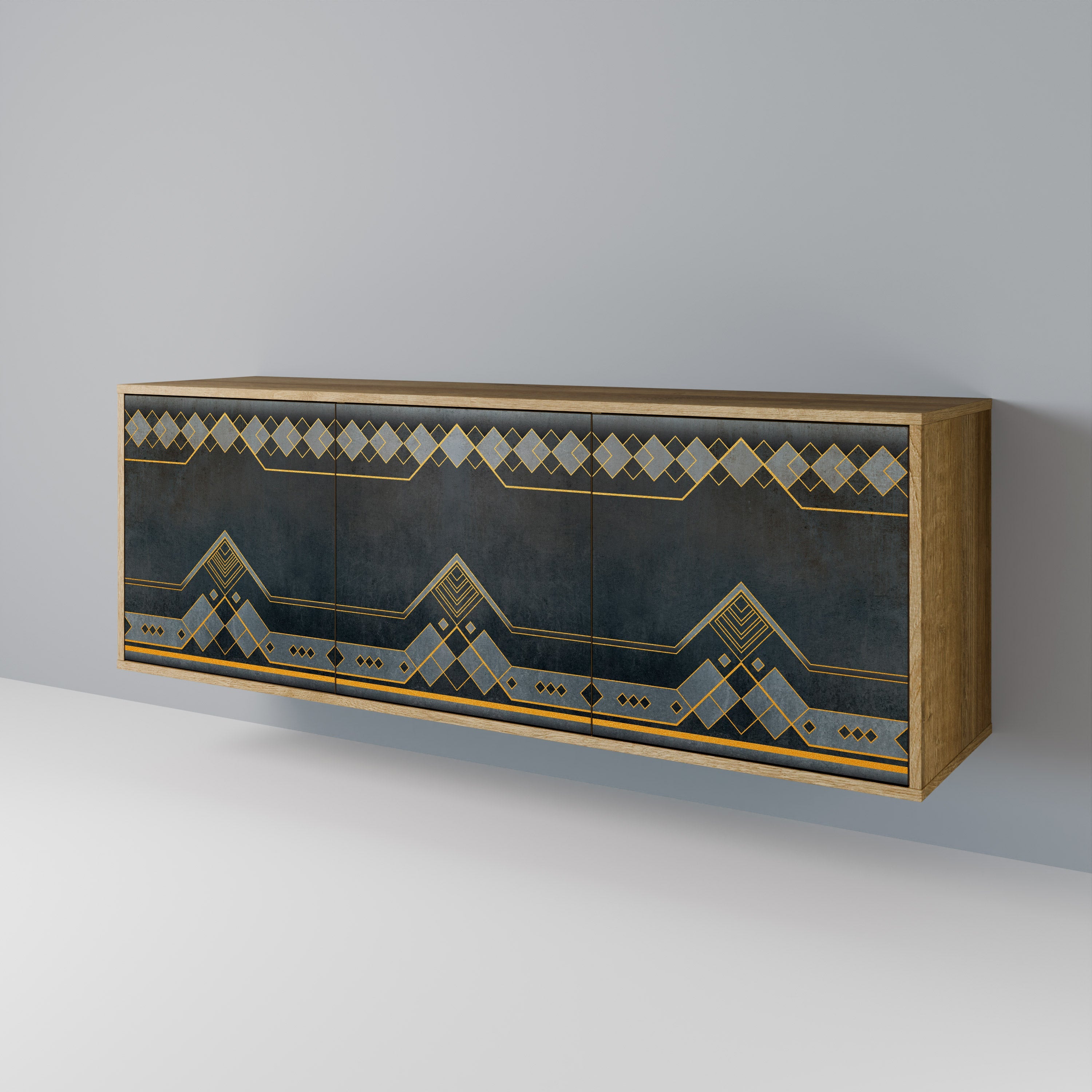 ROYAL ORDINARINESS 3-türiges Sideboard in Eichenoptik