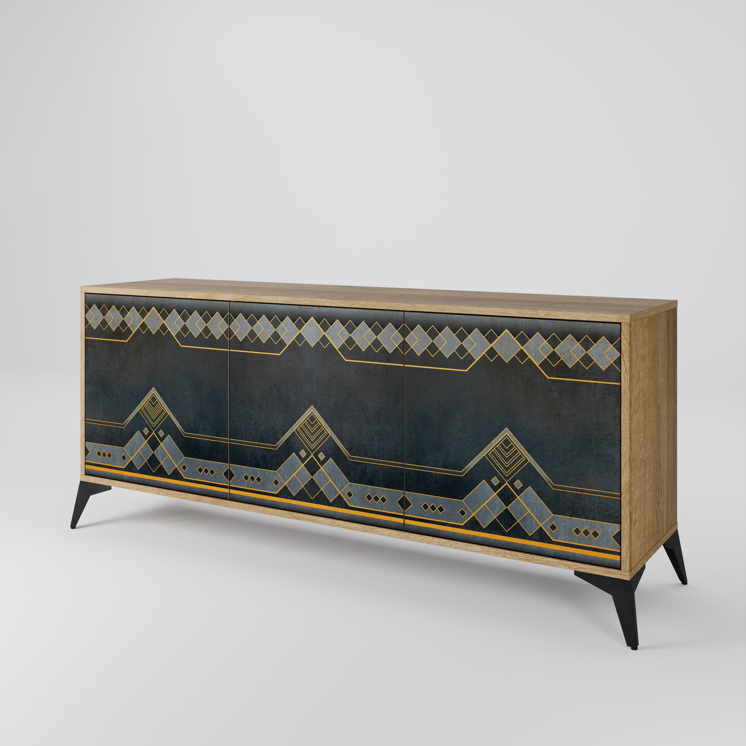 ROYAL ORDINARINESS 3-türiges Sideboard in Eichenoptik
