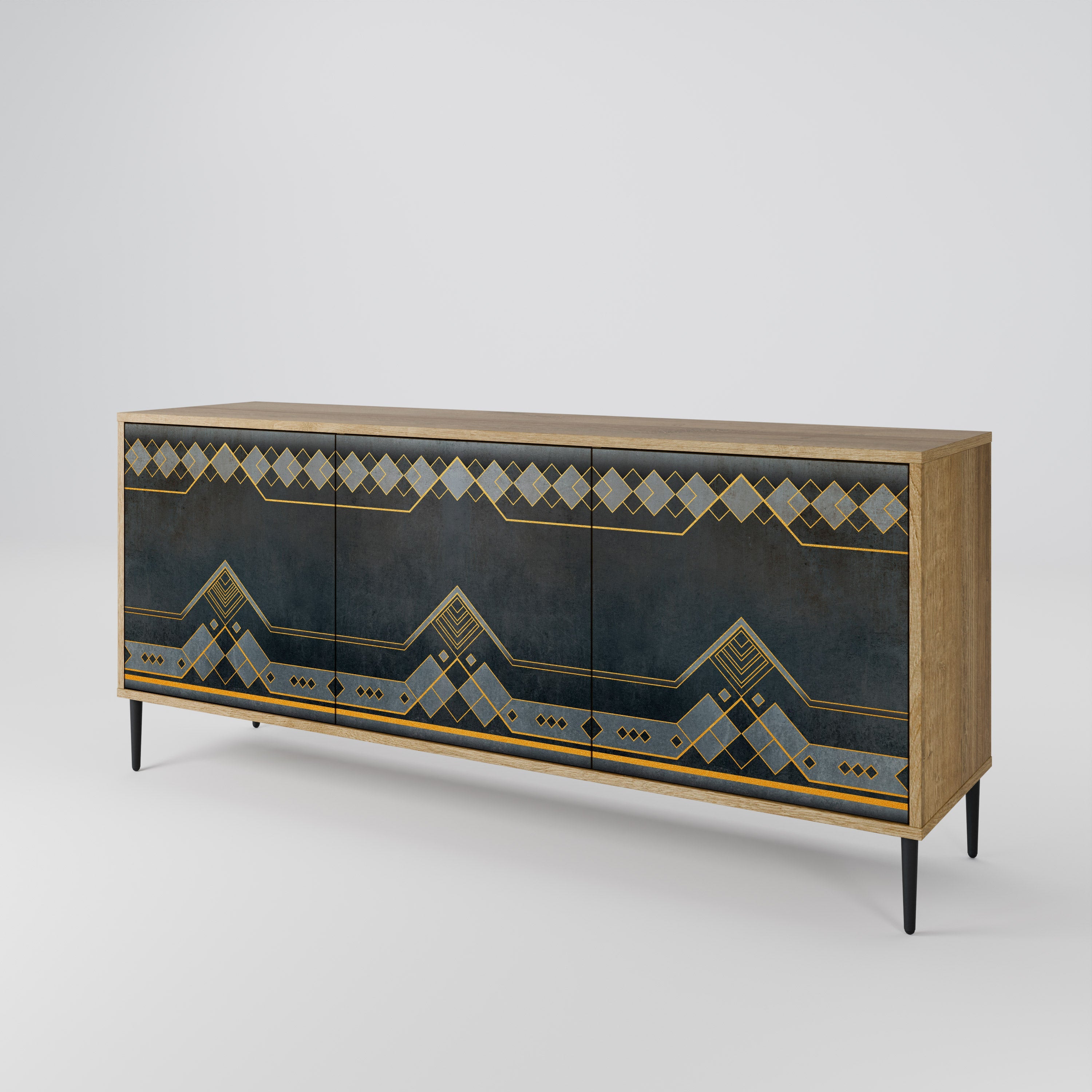 ROYAL ORDINARINESS 3-türiges Sideboard in Eichenoptik