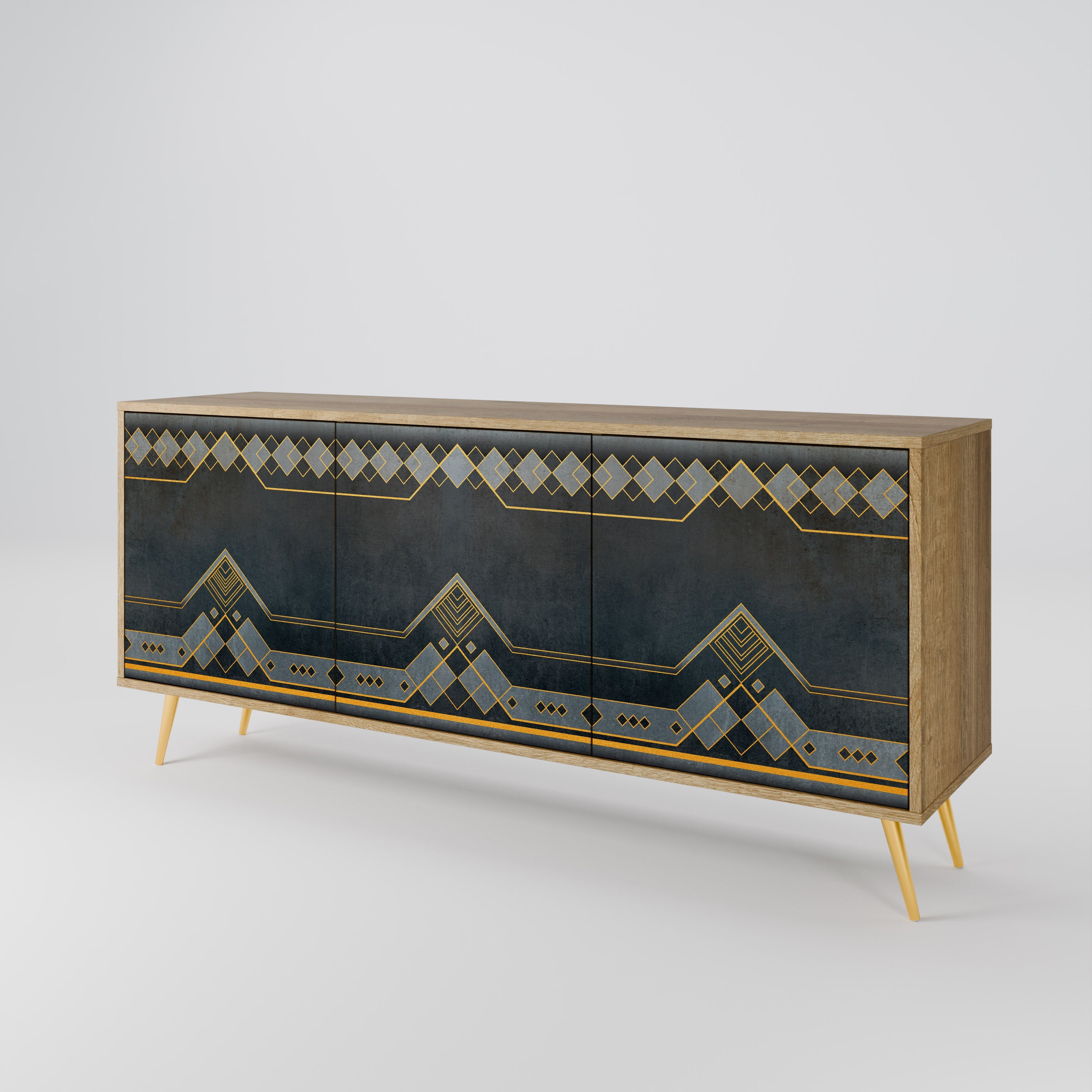 ROYAL ORDINARINESS 3-türiges Sideboard in Eichenoptik