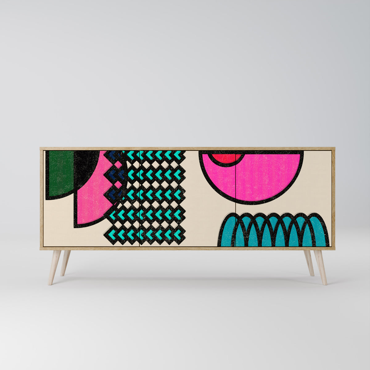 GEOMETRIC RHAPSODY 3-türiges Sideboard