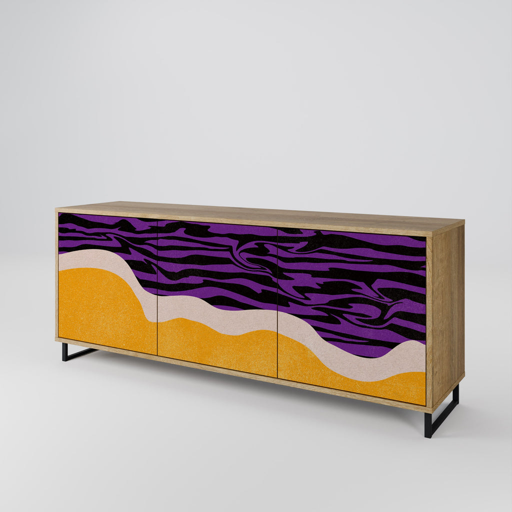 INDEPENDENT BORDER 3-türiges Sideboard in Eichenoptik