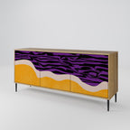 INDEPENDENT BORDER Sideboard mit 3 Türen in Eiche-Optik