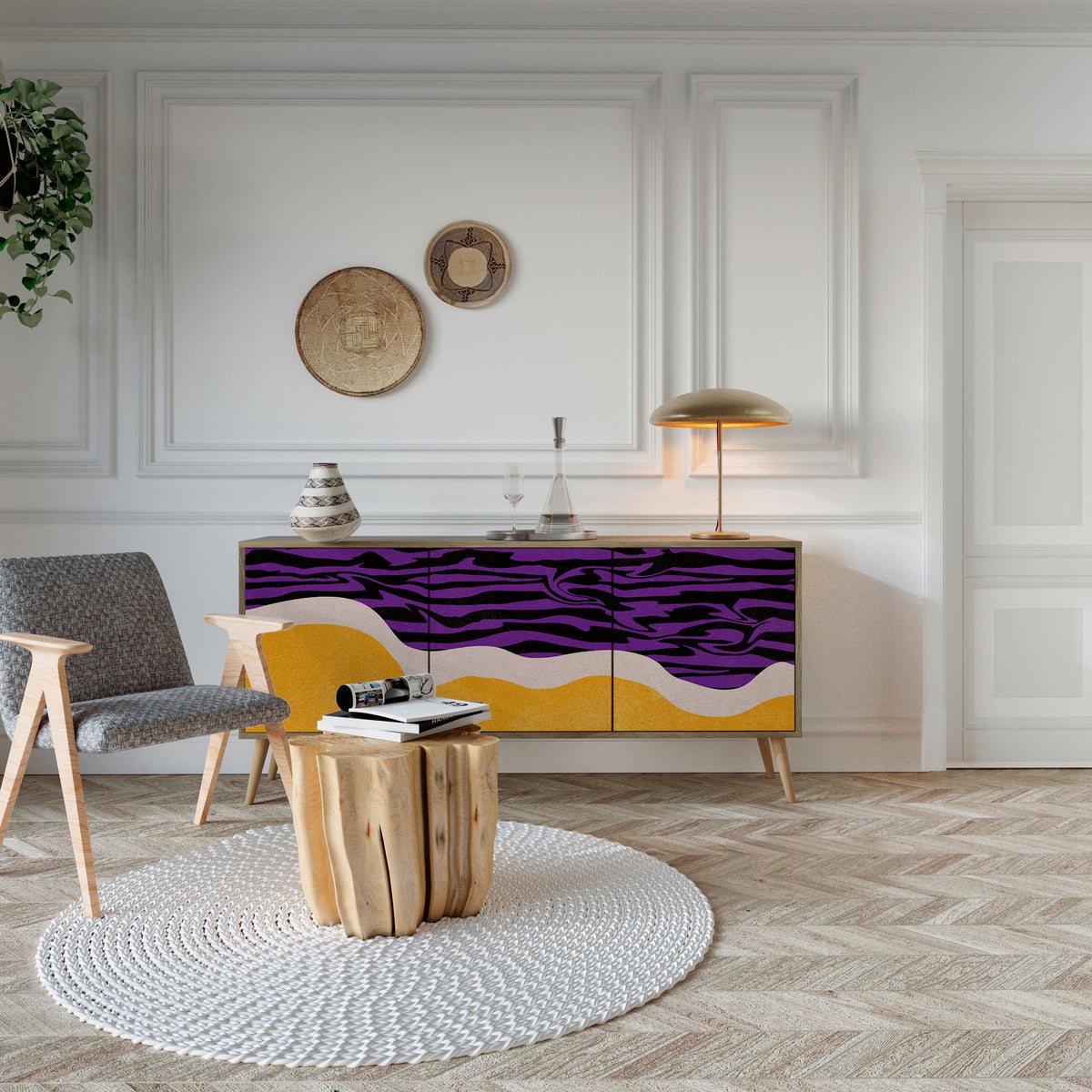 INDEPENDENT BORDER 3-türiges Sideboard