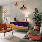 INDEPENDENT BORDER Sideboard mit 3 Türen in Eiche-Optik