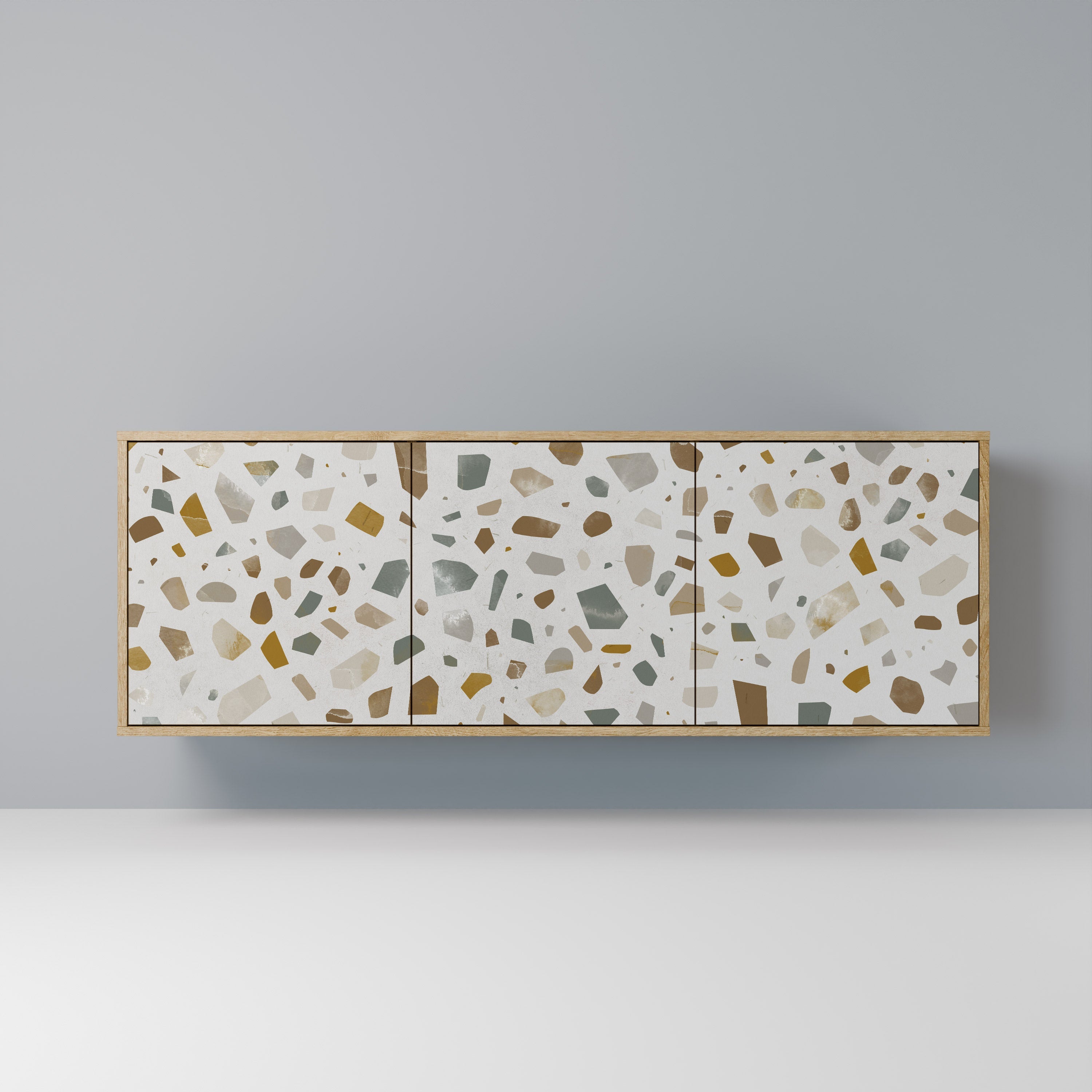 PIECES OF TOMORROW 3-türiges Sideboard in Eichenoptik