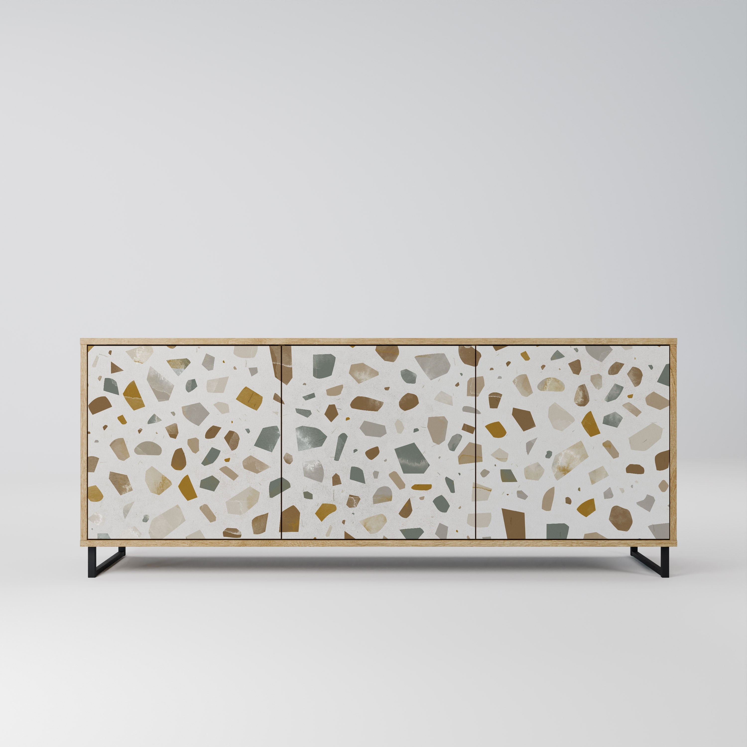 PIECES OF TOMORROW 3-türiges Sideboard in Eichenoptik