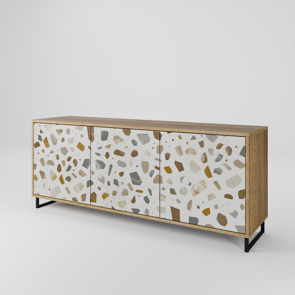 PIECES OF TOMORROW 3-türiges Sideboard in Eichenoptik