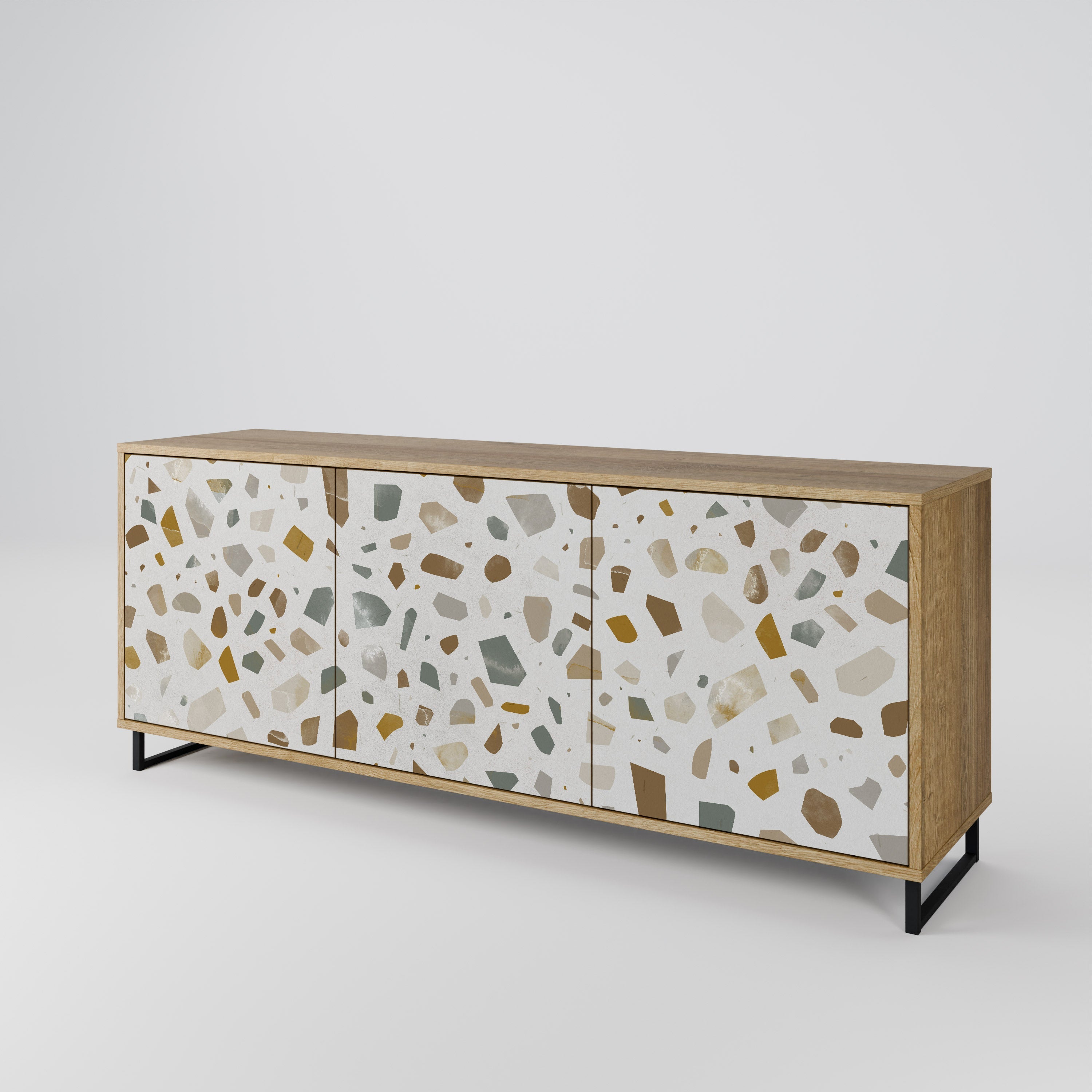 PIECES OF TOMORROW 3-türiges Sideboard in Eichenoptik