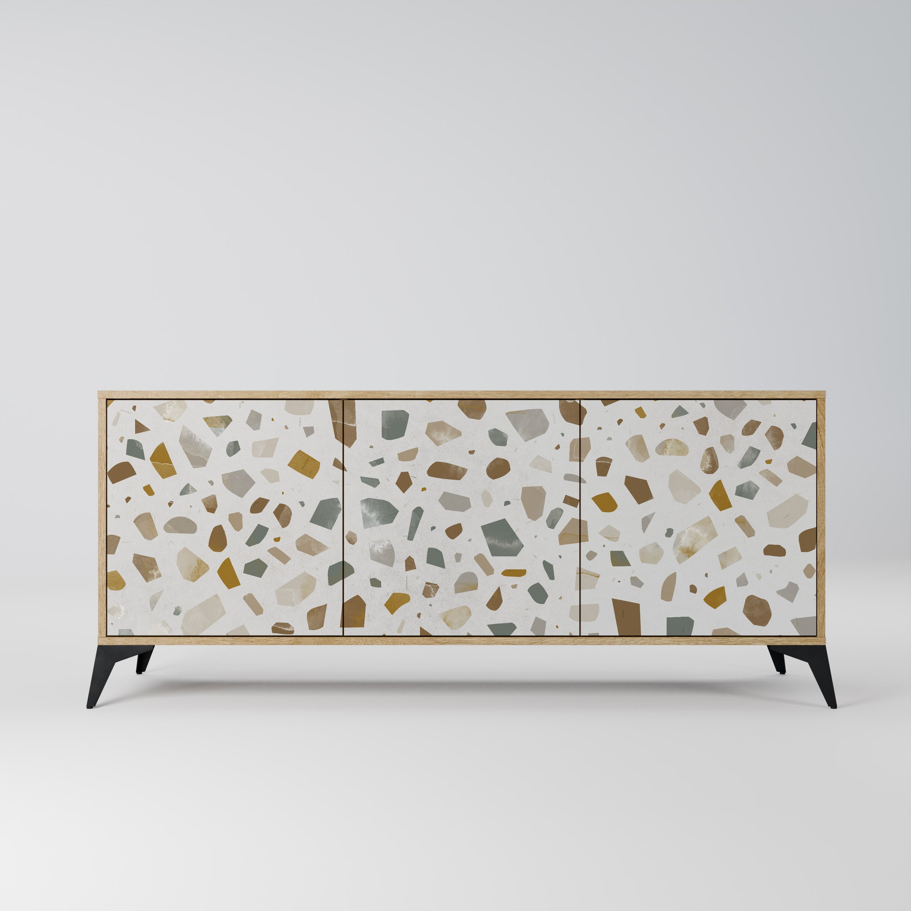 PIECES OF TOMORROW 3-türiges Sideboard in Eichenoptik