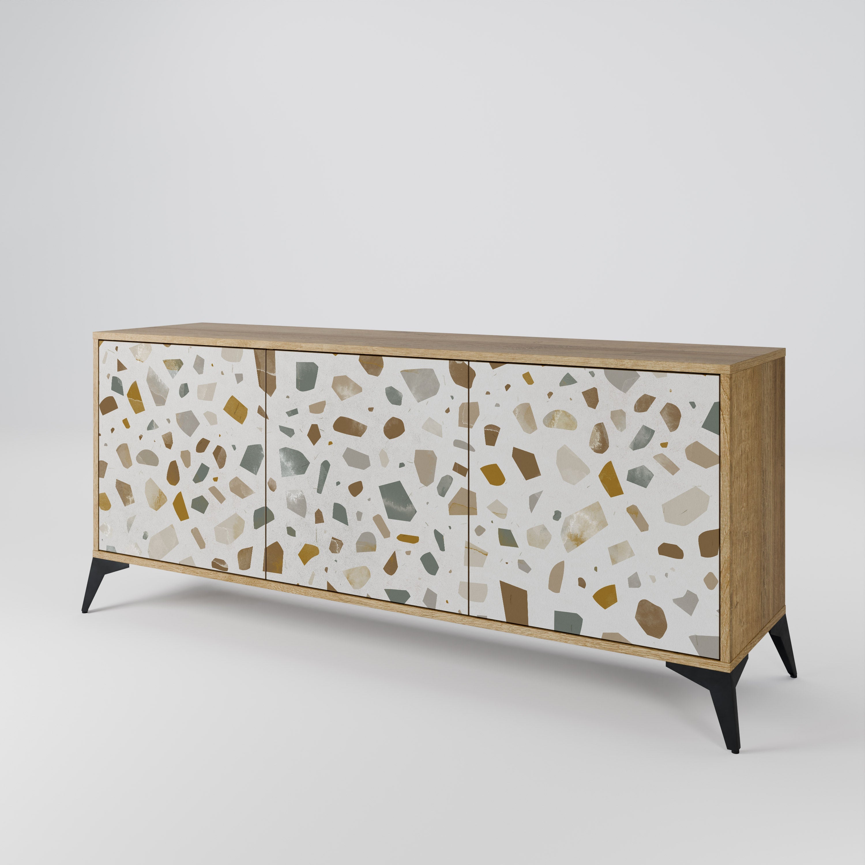 PIECES OF TOMORROW 3-türiges Sideboard in Eichenoptik