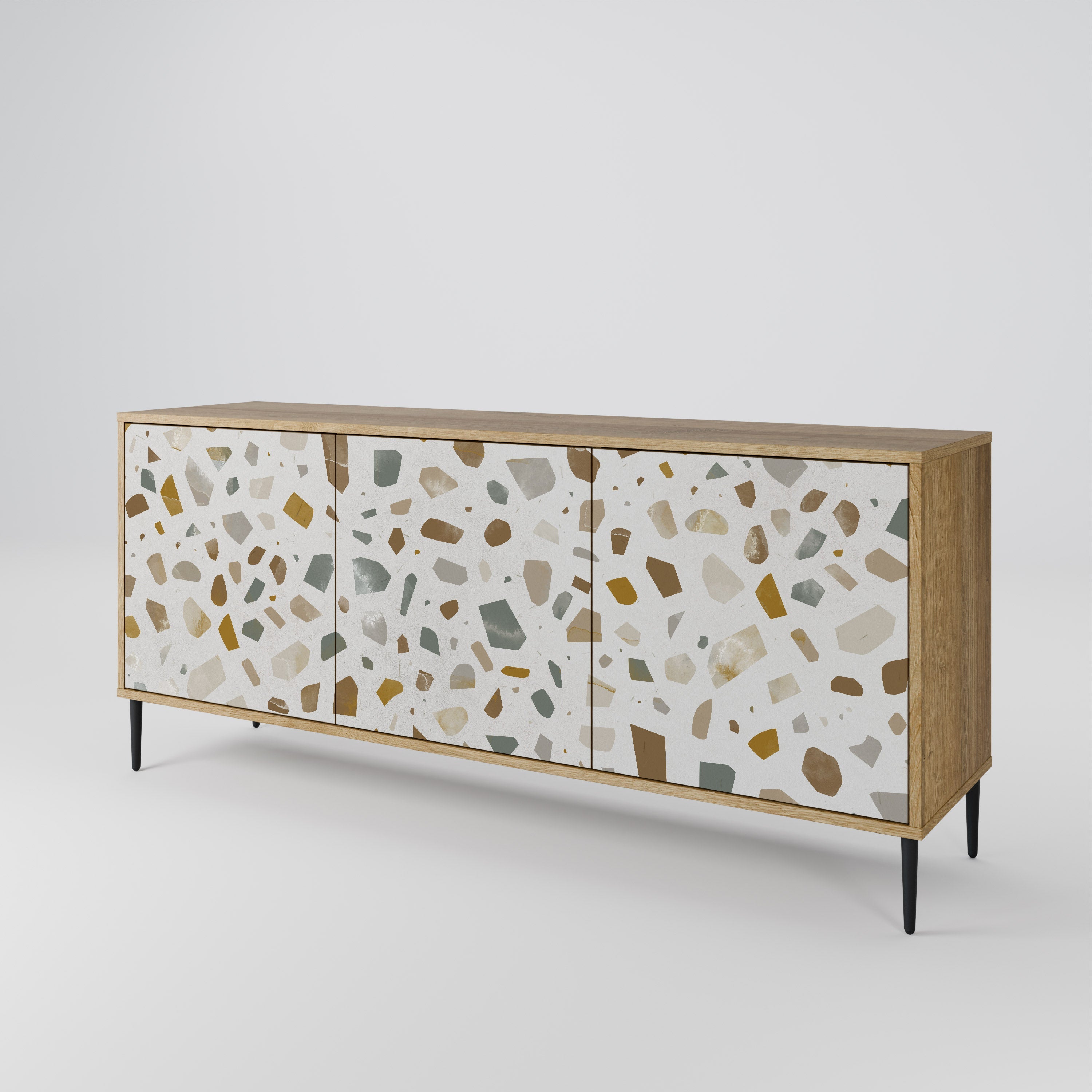 PIECES OF TOMORROW 3-türiges Sideboard in Eichenoptik