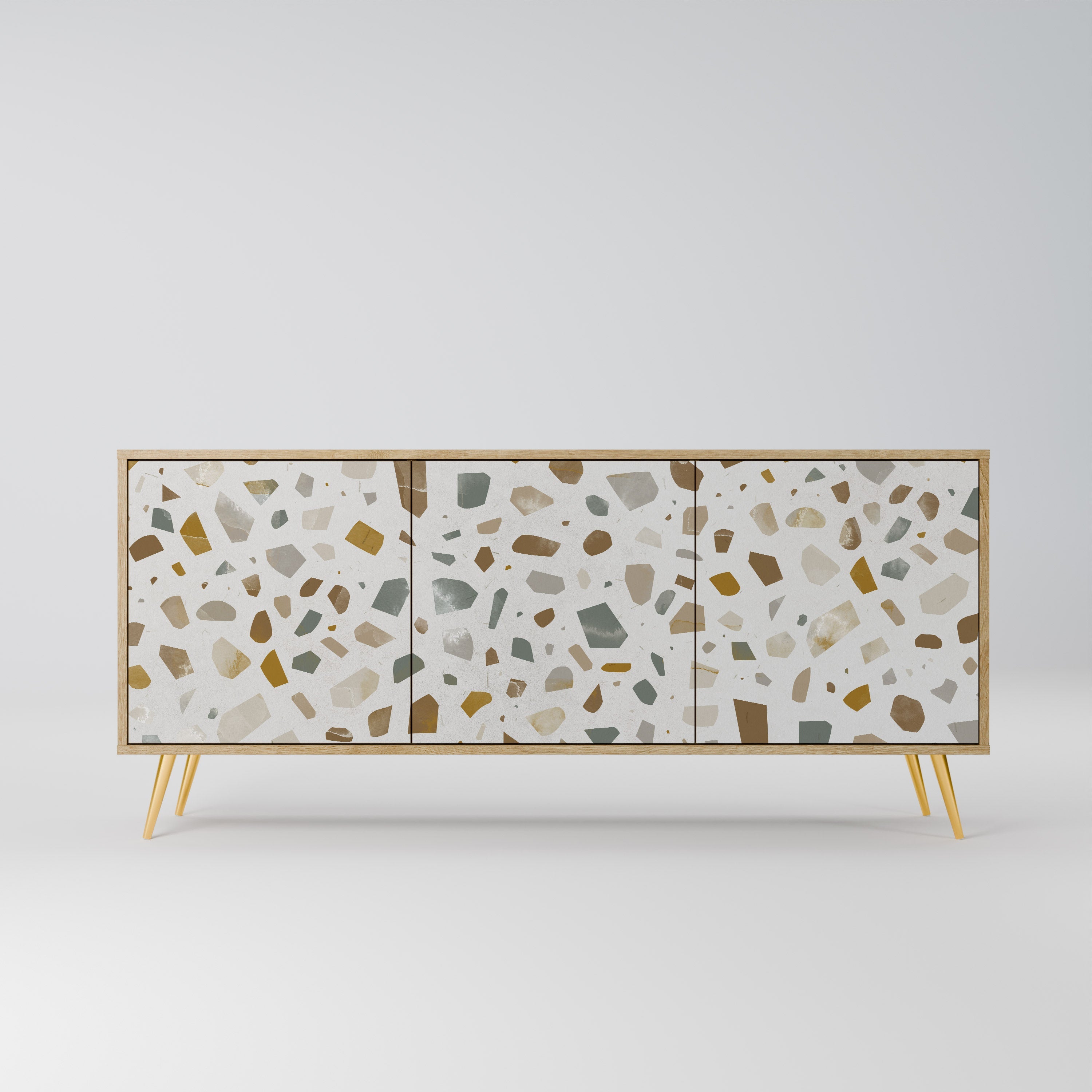 PIECES OF TOMORROW 3-türiges Sideboard in Eichenoptik