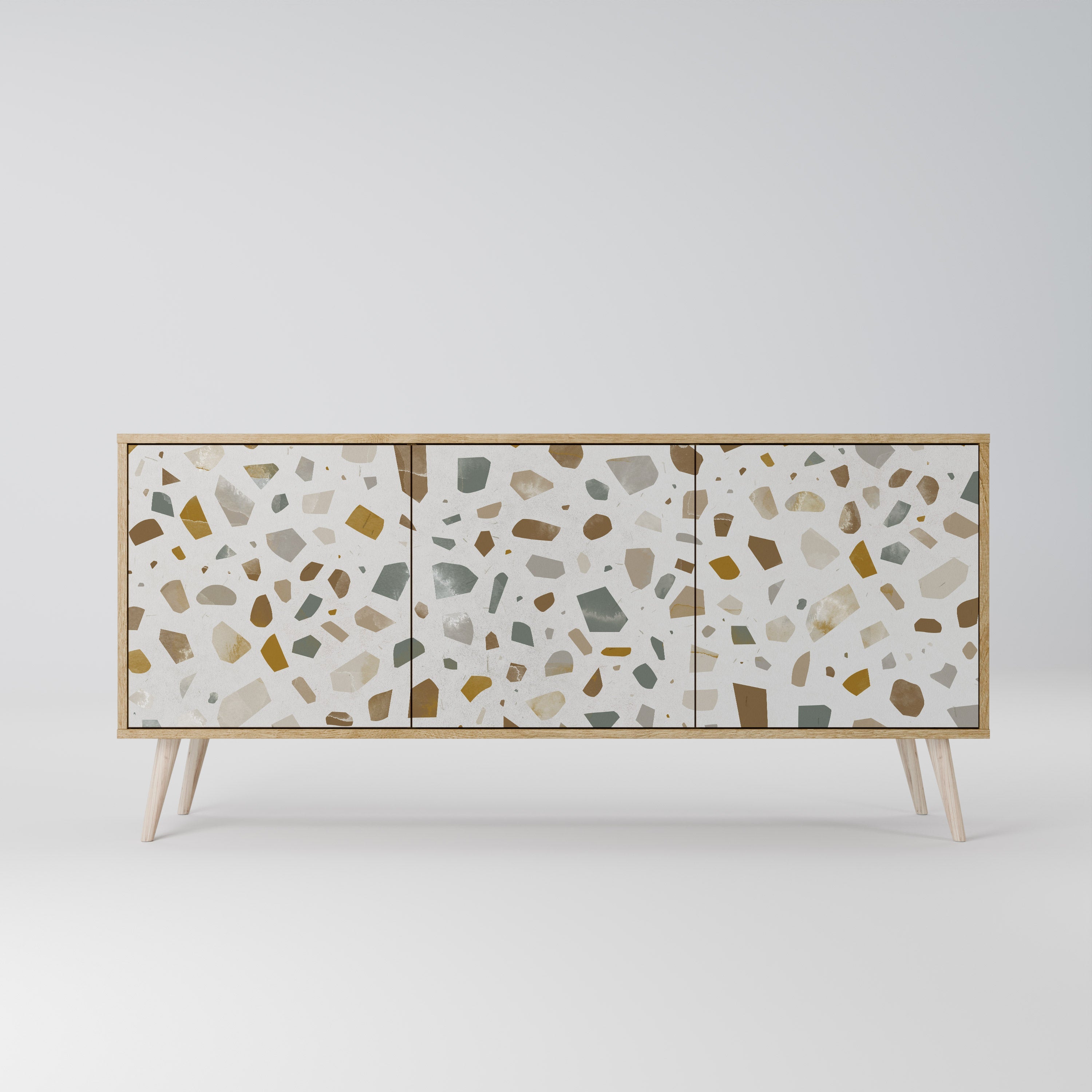PIECES OF TOMORROW 3-türiges Sideboard in Eichenoptik