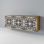 MONOCHROME NEXUS Sideboard mit 3 Türen in Eiche-Optik