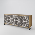 MONOCHROME NEXUS Sideboard mit 3 Türen in Eiche-Optik