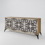 MONOCHROME NEXUS Sideboard mit 3 Türen in Eiche-Optik