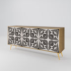 MONOCHROME NEXUS Sideboard mit 3 Türen in Eiche-Optik