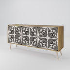 MONOCHROME NEXUS Sideboard mit 3 Türen in Eiche-Optik