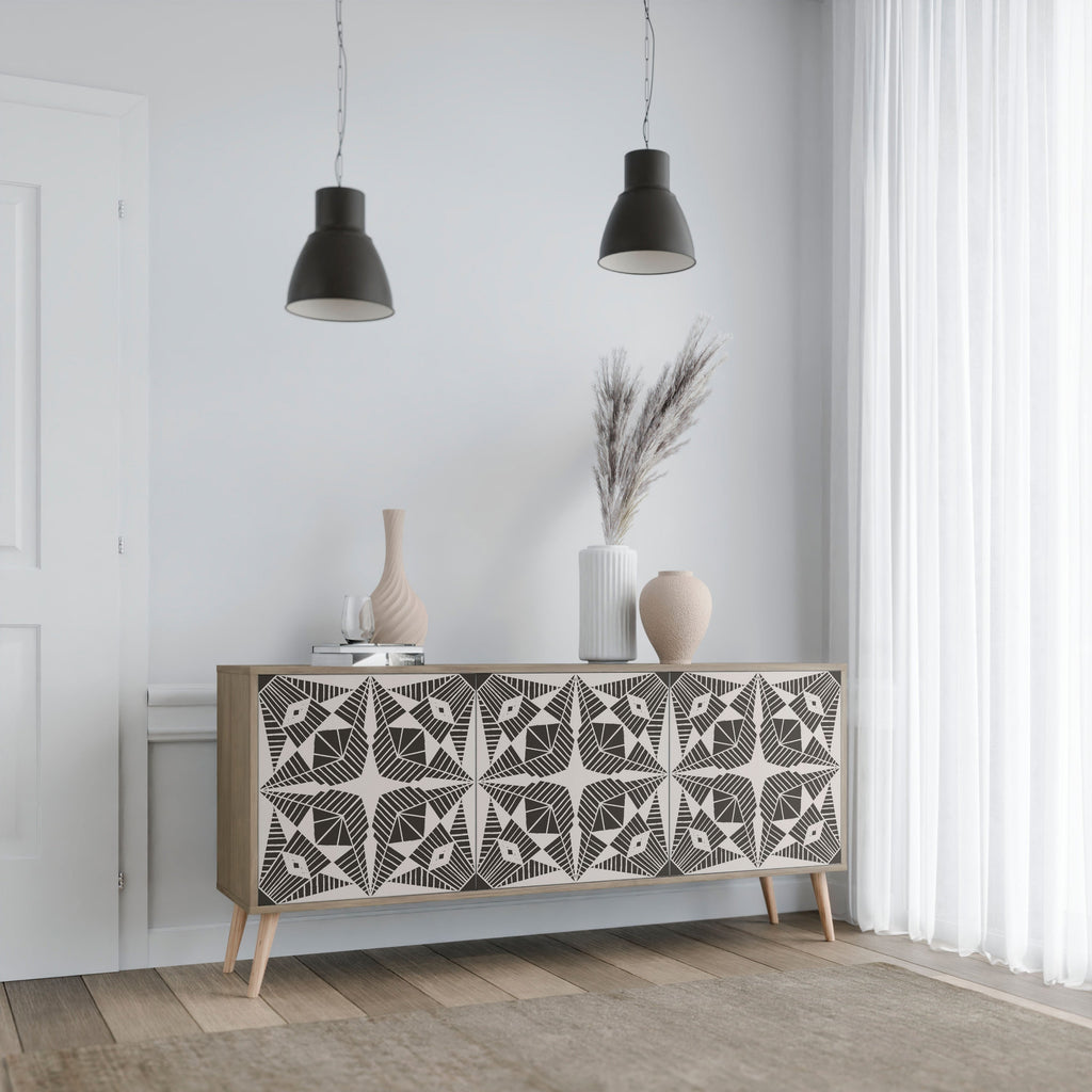MONOCHROME NEXUS 3-türiges Sideboard in Eichenoptik