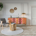 INDIAN FOLK 3-Door Sideboard in Oak Effect