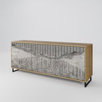GRAIN LINES 3-Door Sideboard in Oak Effect