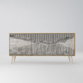 GRAIN LINES 3-Door Sideboard in Oak Effect