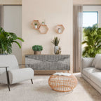 GRAIN LINES 3-Door Sideboard in Oak Effect