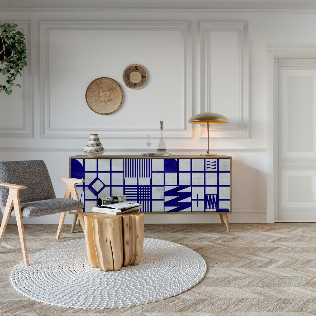 THE RIGHT PLACES 3-türiges Sideboard in Eichenoptik