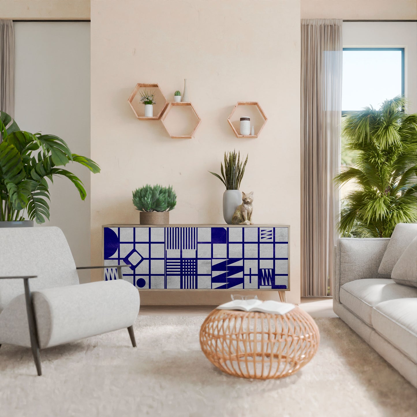 THE RIGHT PLACES 3-türiges Sideboard