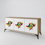 FUTURE SIGN 3-Door Sideboard in Oak Effect