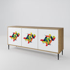 FUTURE SIGN 3-Door Sideboard in Oak Effect